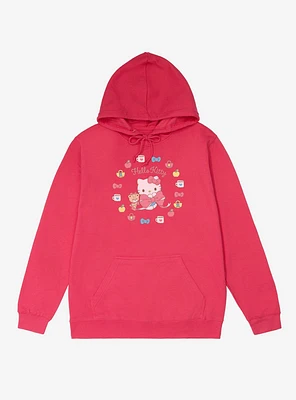 Hello Kitty Lovely Ribbon Bow French Terry Hoodie