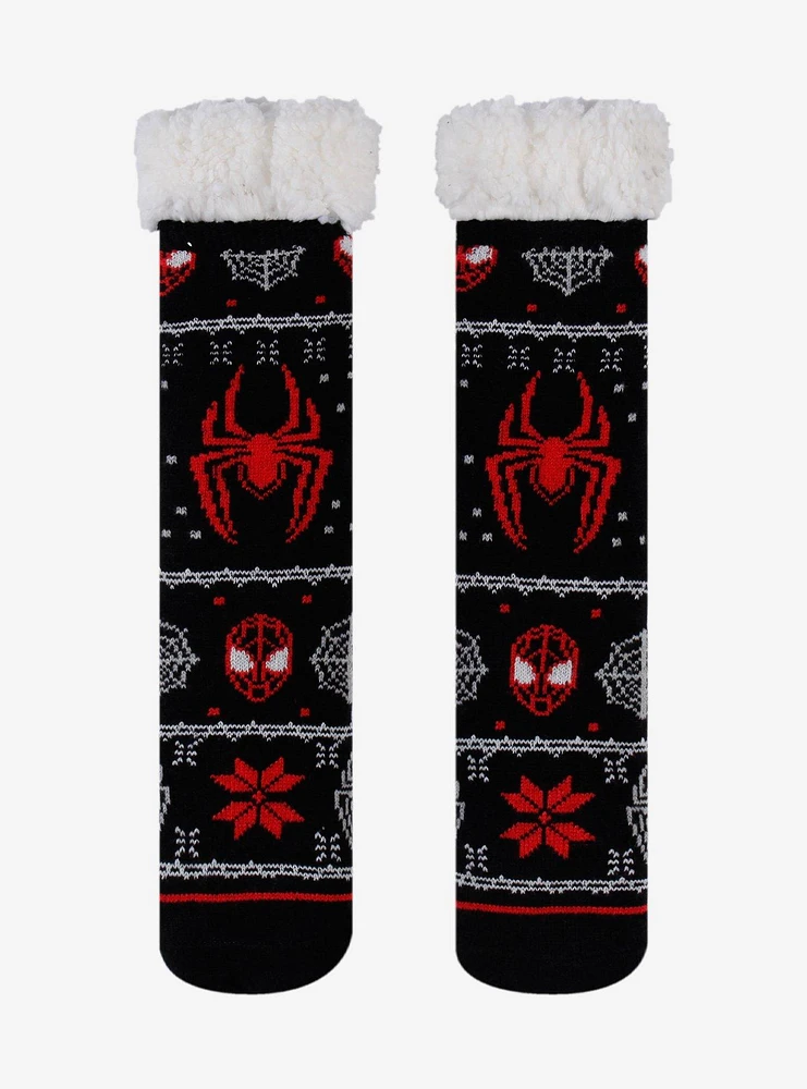 Marvel Spider-Man: Across The Spider-Verse Miles Fair Isle Cozy Socks