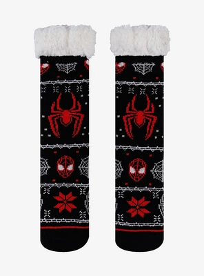 Marvel Spider-Man: Across The Spider-Verse Miles Fair Isle Cozy Socks