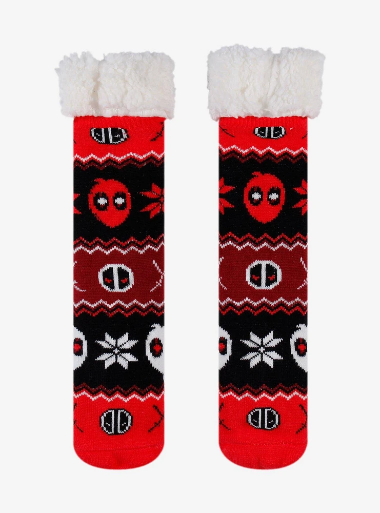 Marvel Deadpool Fair Isle Cozy Socks