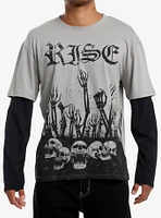 Rise Skeleton & SKulls Twofer Long-Sleeve T-Shirt