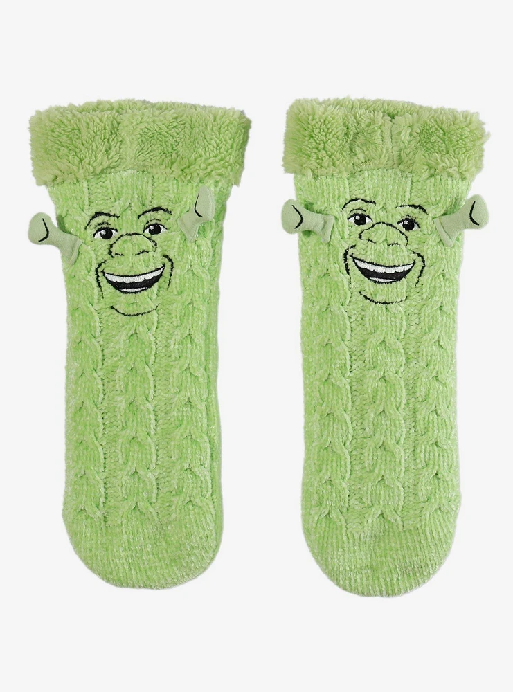 Shrek Cable Knit Cozy Slipper Socks