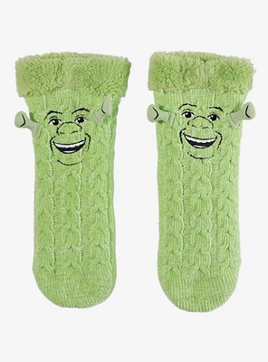 Shrek Cable Knit Cozy Slipper Socks