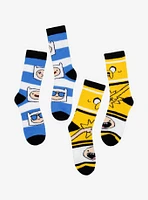 Adventure Time Jake & Finn Stripe Cozy Socks 2 Pair