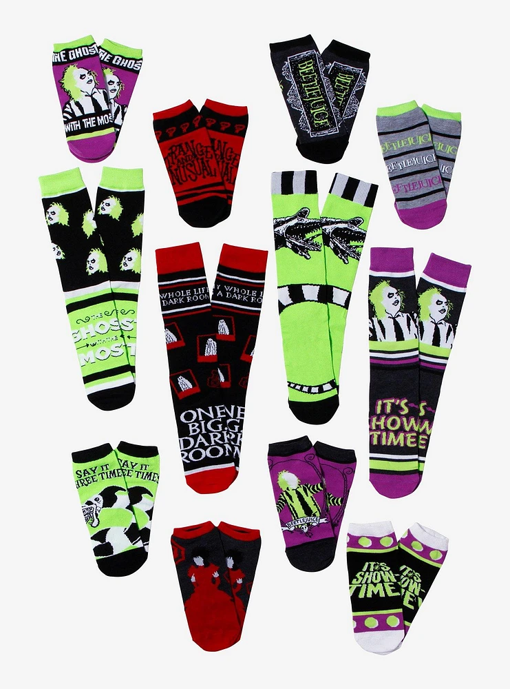 Beetlejuice 12 Days Of Socks Gift Set