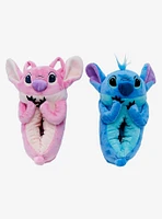 Disney Stitch & Angel Plush Mismatch Slippers