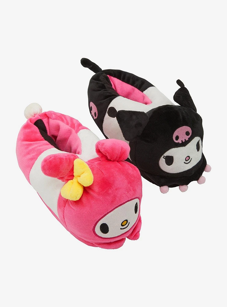 My Melody & Kuromi Mismatch Plush Slippers