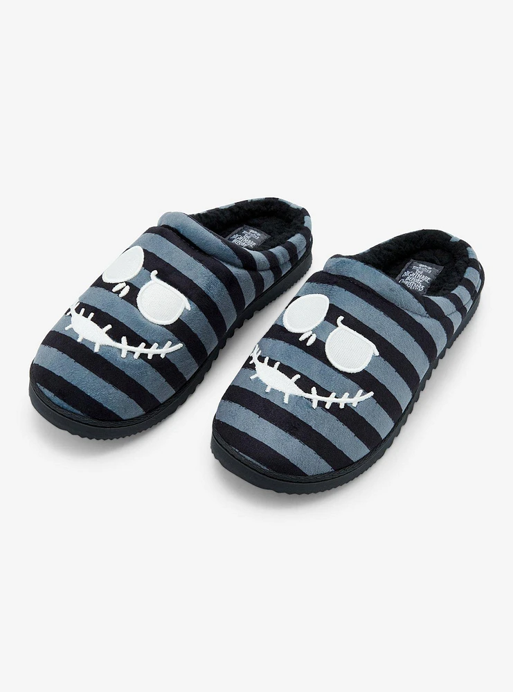 The Nightmare Before Christmas Jack Stripe Glow-In-The-Dark Slippers