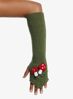 Mushroom Plush Arm Warmers