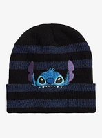 Disney Stitch Blue Stripe Beanie