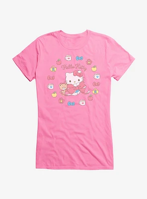 Hello Kitty Lovely Ribbon Bow Girls T-Shirt