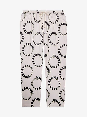 Beetlejuice Sandworm Allover Print Women's Plus Sleep Pants - BoxLunch Exclusive