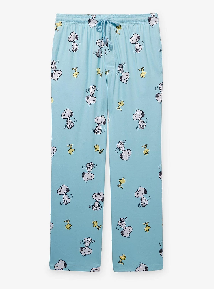 Peanuts Snoopy & Woodstock Allover Print Sleep Pants — BoxLunch Exclusive