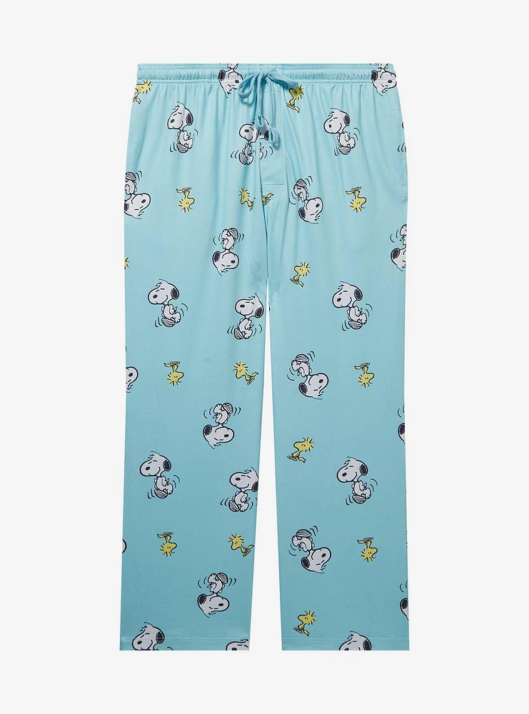 Peanuts Snoopy & Woodstock Allover Print Women's Plus Sleep Pants — BoxLunch Exclusive