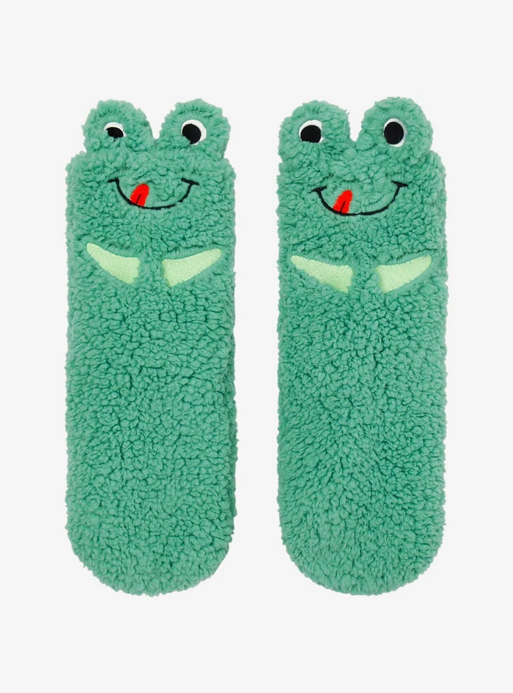 Frog Sherpa Cozy Slipper Socks