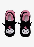 Kuromi 3D Ears Stripe Cozy Slipper Socks