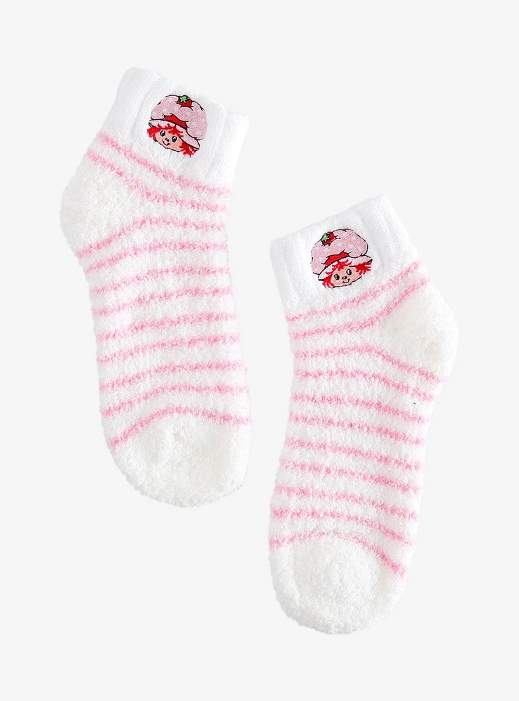 Strawberry Shortcake Stripe Fuzzy Socks