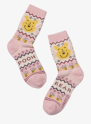 Disney Winnie The Pooh Bee Fair Isle Cozy Socks