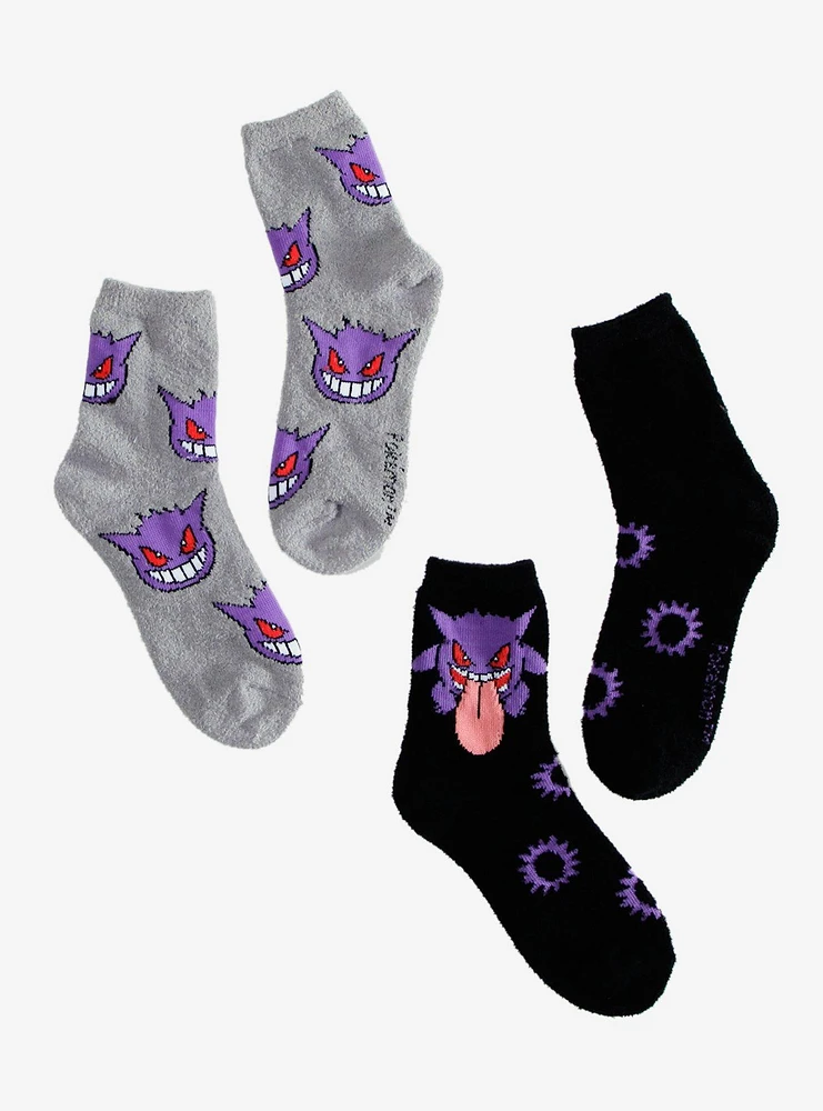 Pokemon Gengar Fuzzy Crew Sock Set