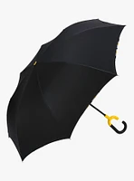 Reverse Closing Stick Umbrella Black Amaya