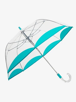 Auto Open Bubble Stick Umbrella Turquoise