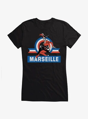 DC Comics Harley Quinn Marseille Girls T-Shirt