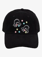 Studio Ghibli® Spirited Away Soot Sprites Black Corduroy Dad Cap