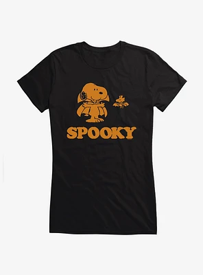 Peanuts Spooky Snoopy Woodstock Girls T-Shirt