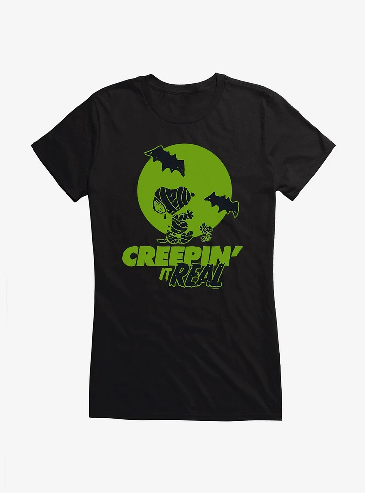 Peanuts Creepin' It Real Girls T-Shirt