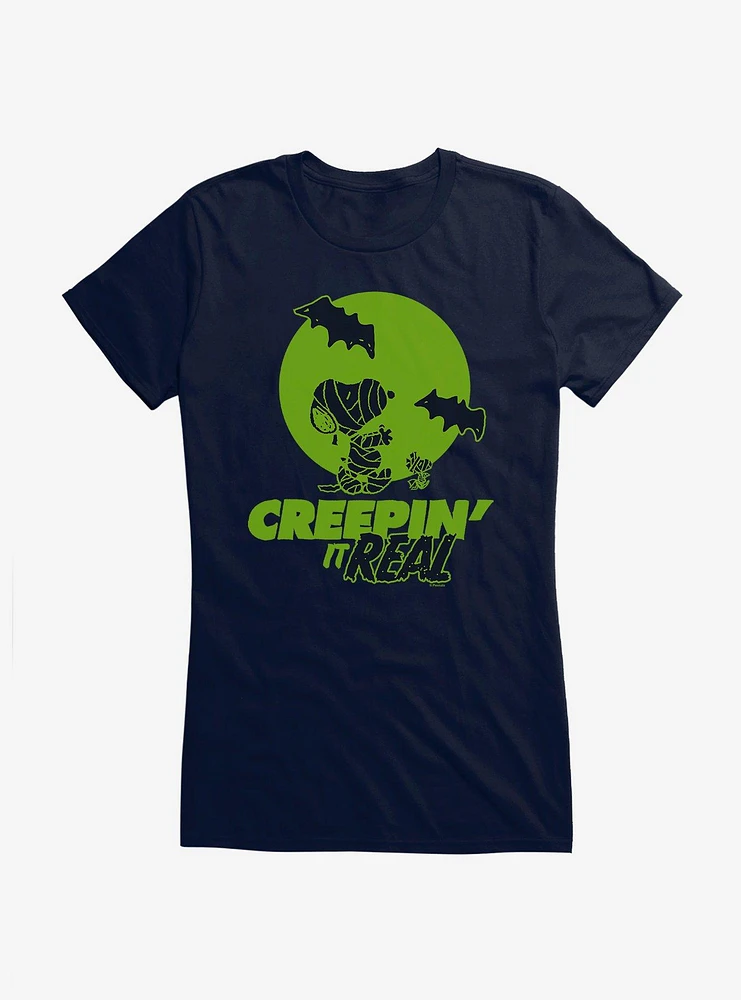 Peanuts Creepin' It Real Girls T-Shirt