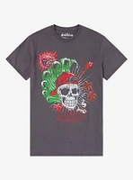Sublime Smoking Skull Boyfriend Fit Girls T-Shirt