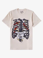 Pierce The Veil Rib Cage Birds Boyfriend Fit Girls T-Shirt