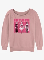 Devil's Candy Hitomi Panels Girls Slouchy Sweatshirt