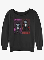 Devil's Candy Double Trouble Strazio & Pia Girls Slouchy Sweatshirt