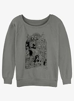 Devil's Candy Kazu & Pandora Nook Ink Girls Slouchy Sweatshirt