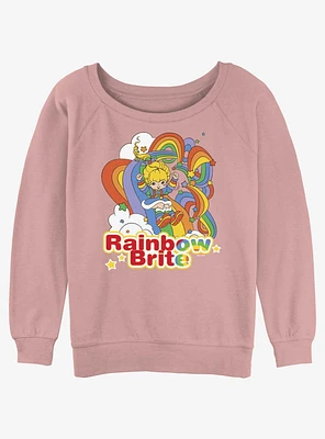 Rainbow Brite Tangle Girls Slouchy Sweatshirt