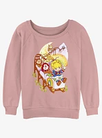 Rainbow Brite Coaster Girls Slouchy Sweatshirt