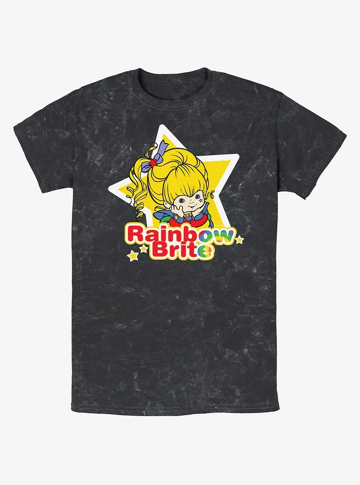 Rainbow Brite Star Badge Mineral Wash T-Shirt