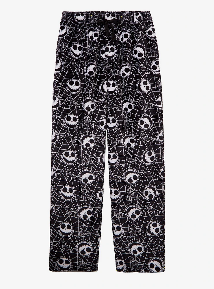 Disney The Nightmare Before Christmas Jack Skellington Allover Print Plush Sleep Pants — BoxLunch Exclusive