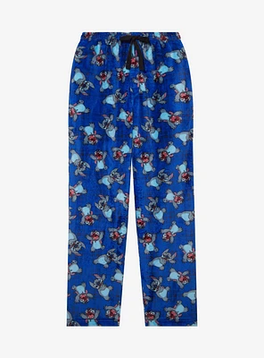 Disney Lilo & Stitch Plaid Allover Print Plush Sleep Pants - BoxLunch Exclusive