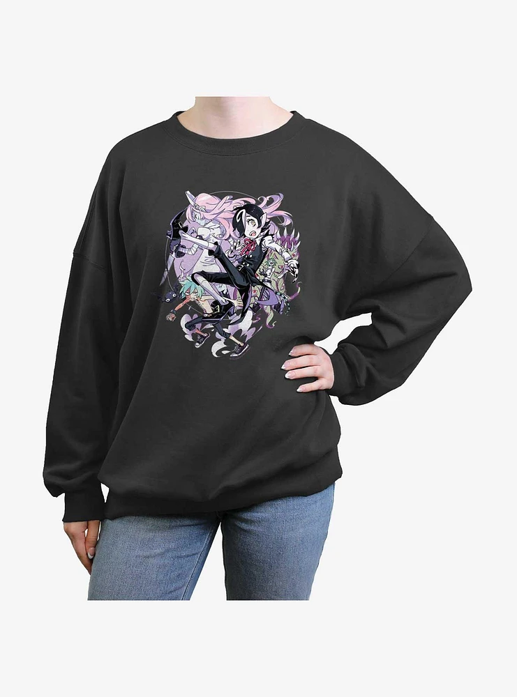 Devil's Candy Kazu Kick Girls Oversized Sweatshirt