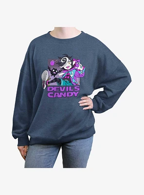Devil's Candy Kazu Poster Girls Oversized Sweatshirt