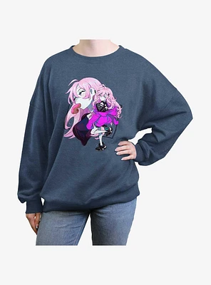 Devil's Candy Pandora Badge Girls Oversized Sweatshirt