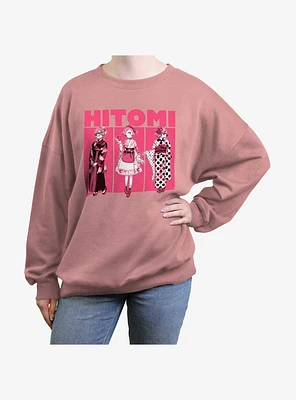 Devil's Candy Hitomi Panels Girls Oversized Sweatshirt