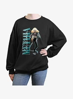 Devil's Candy Methia Vintage Girls Oversized Sweatshirt