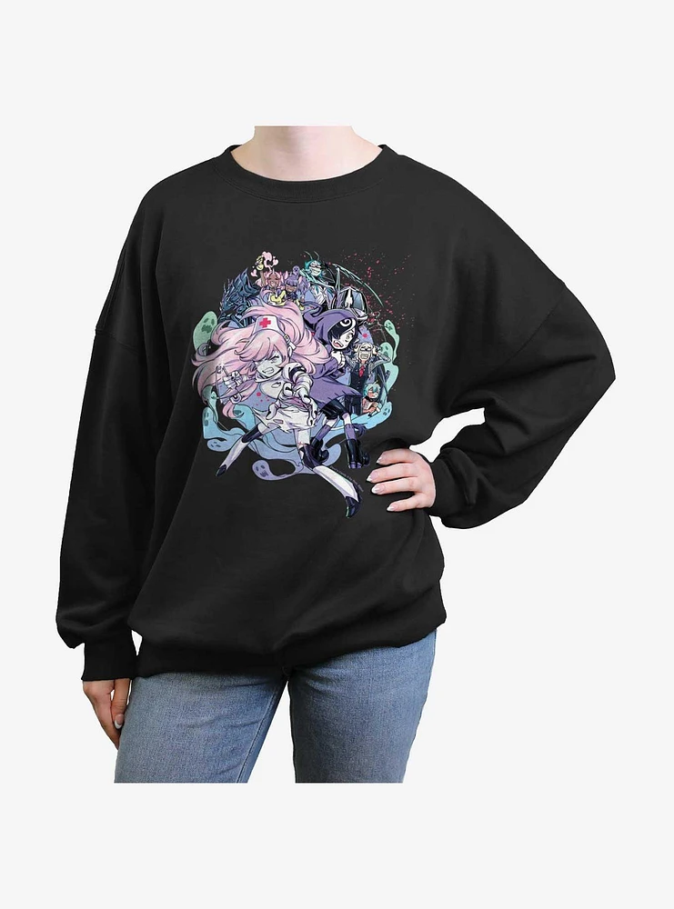 Devil's Candy Nurse Pandora Girls Oversized Sweatshirt