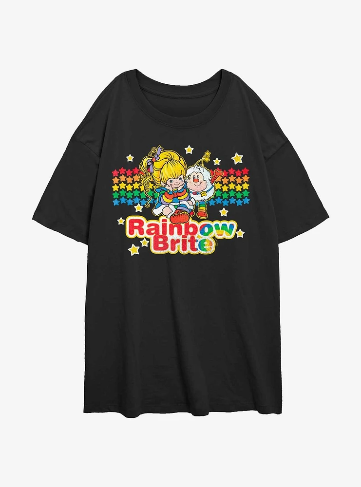 Rainbow Brite Vintage Pals Girls Oversized T-Shirt