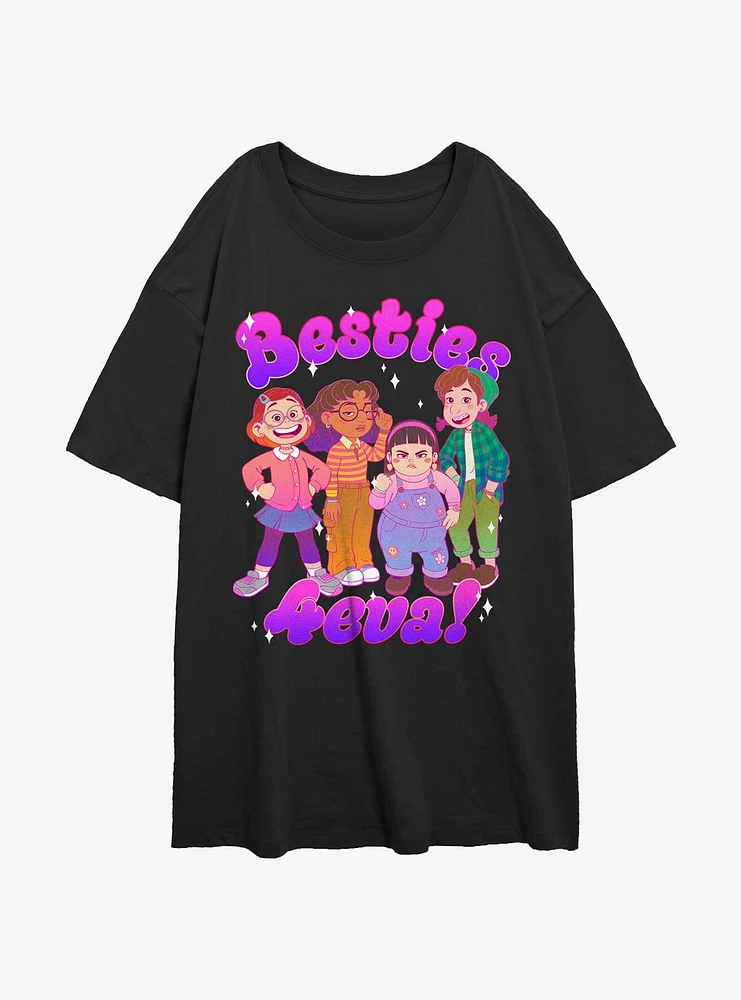 Disney Pixar Turning Red Besties Group Girls Oversized T-Shirt