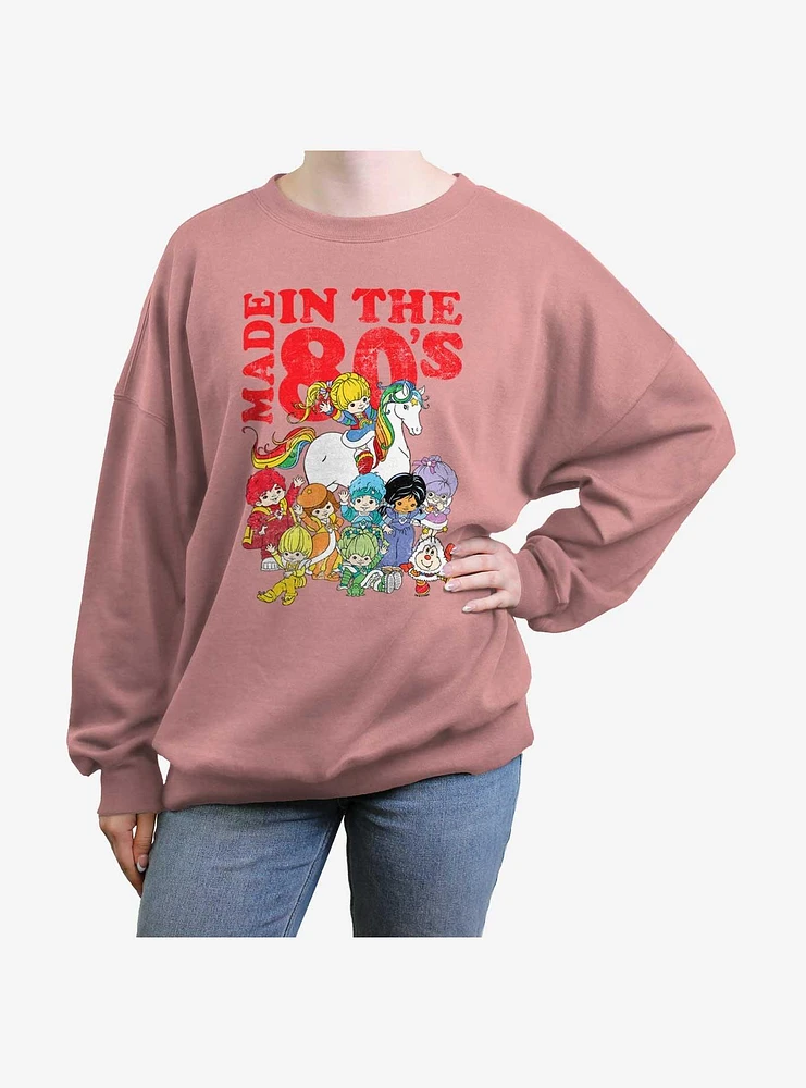 Rainbow Brite Made The 80's Girls Oversized Sweatshirt
