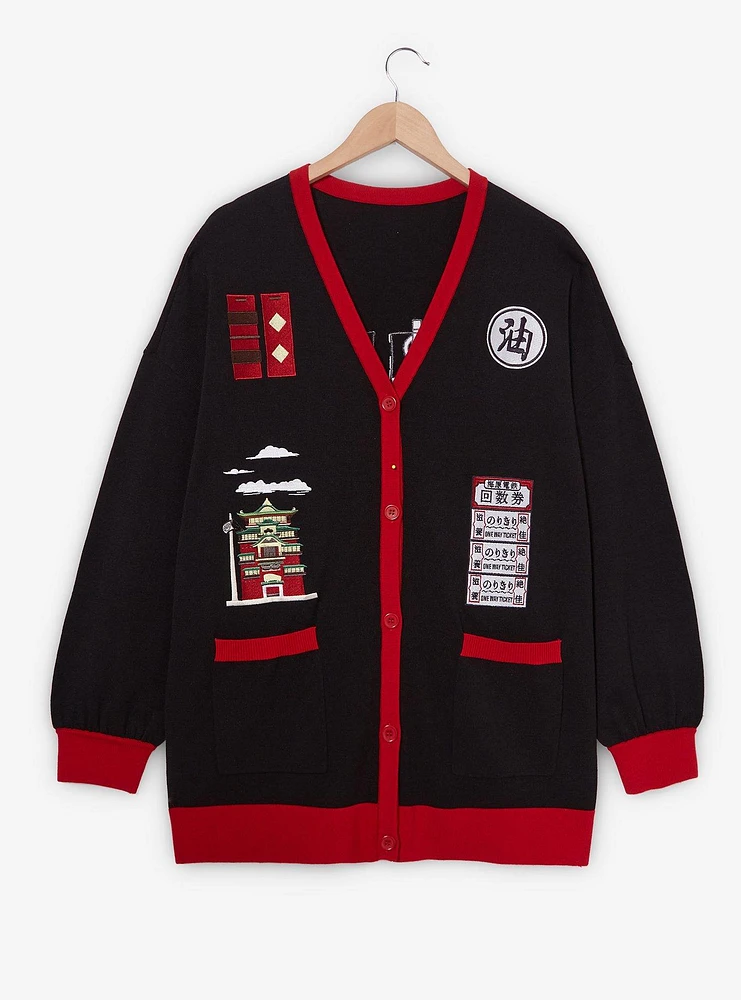 Her Universe Studio Ghibli Spirited Away Bathhouse Icons Women's Plus Cardigan - BoxLunch Exclusive